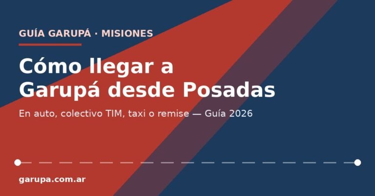 Cómo llegar a Garupá desde Posadas - guía de transporte 2026